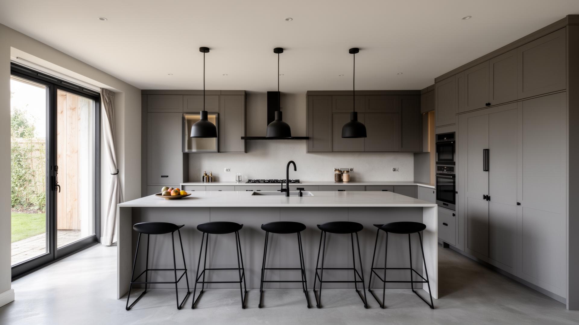Modern kitchen remodel by New Image B Construction